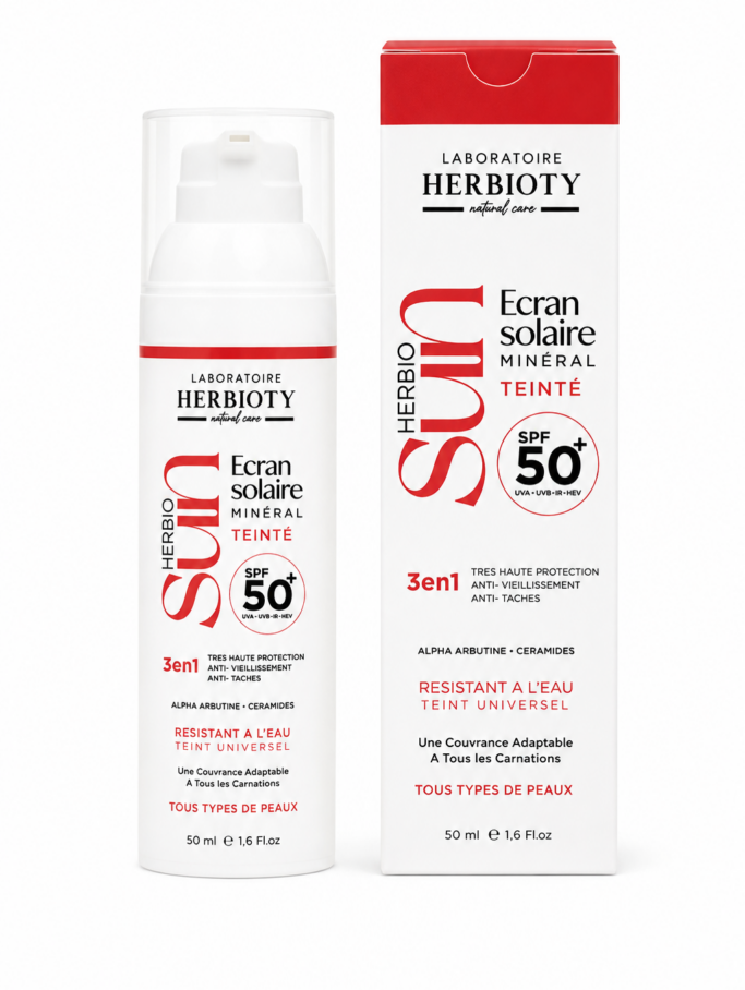 HERBIO SUN SPF50+ TEINTÉ 50ml