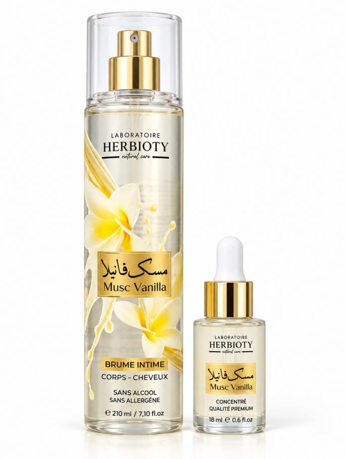 PACK MUSC VANILLE – BRUME INTIME & MUSC CONCENTRÉ